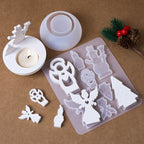 Angel Prayer Candle Holder Silicone Mold Set
