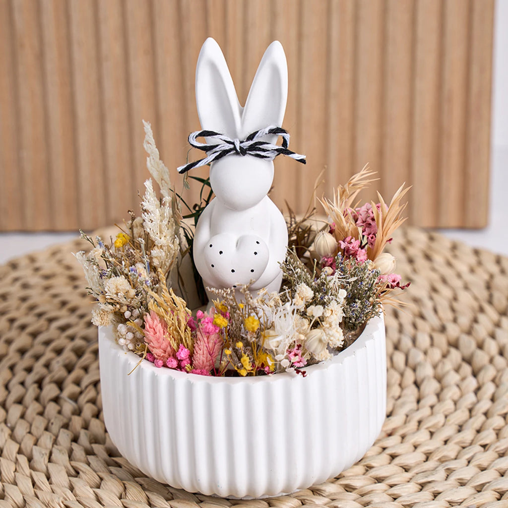 Standing Bunny Silicone Mold with Egg or Heart