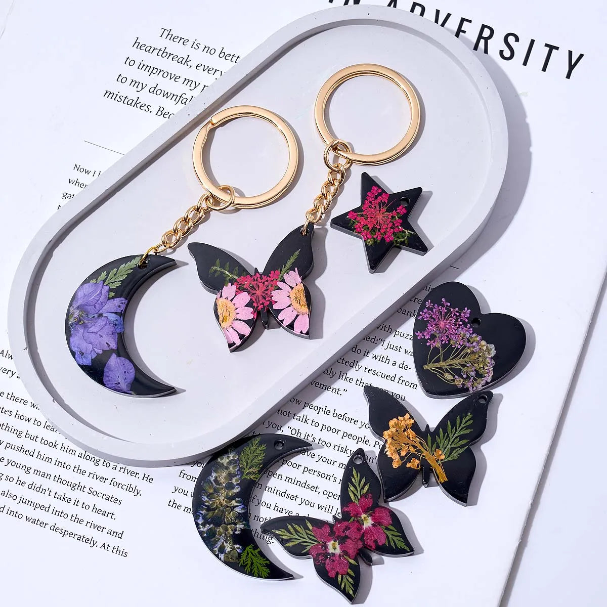 6 in 1 Resin Earring Pendant Silicone Mold