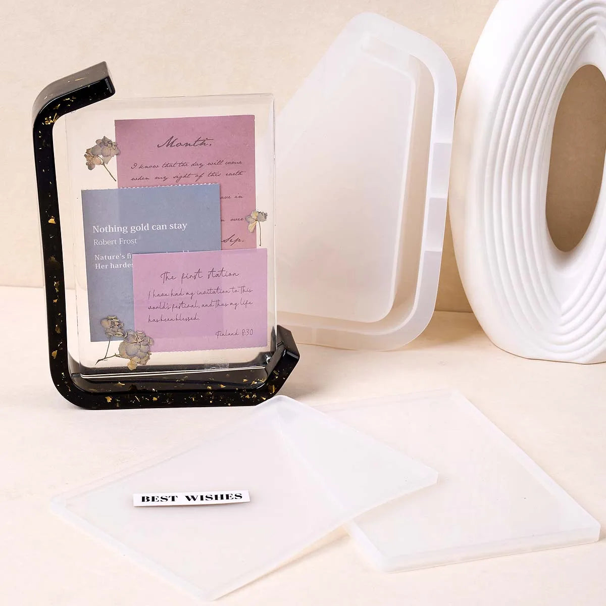 Sculpted Memory Silicone Frame Molds Set