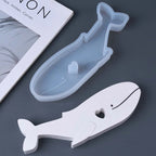 3D Love Whale Silicone Mold.
