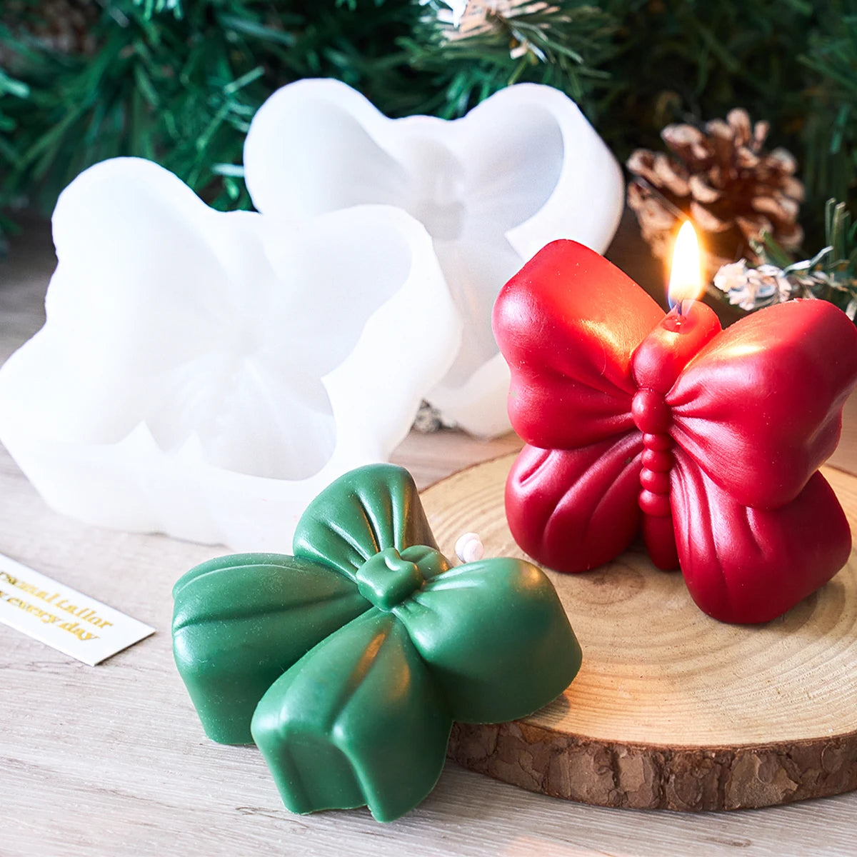 Bow Tie Candle Silicone Mold