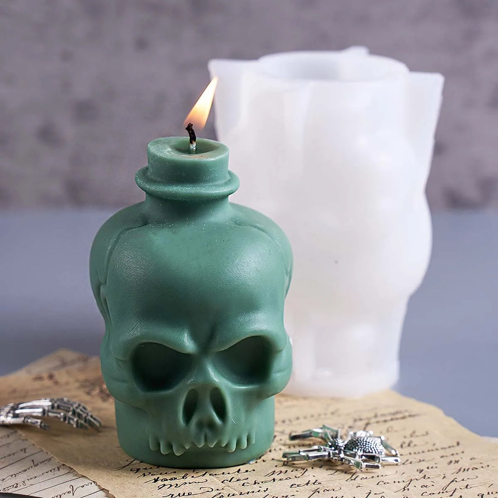 3D Skull Silicone Candle Mold