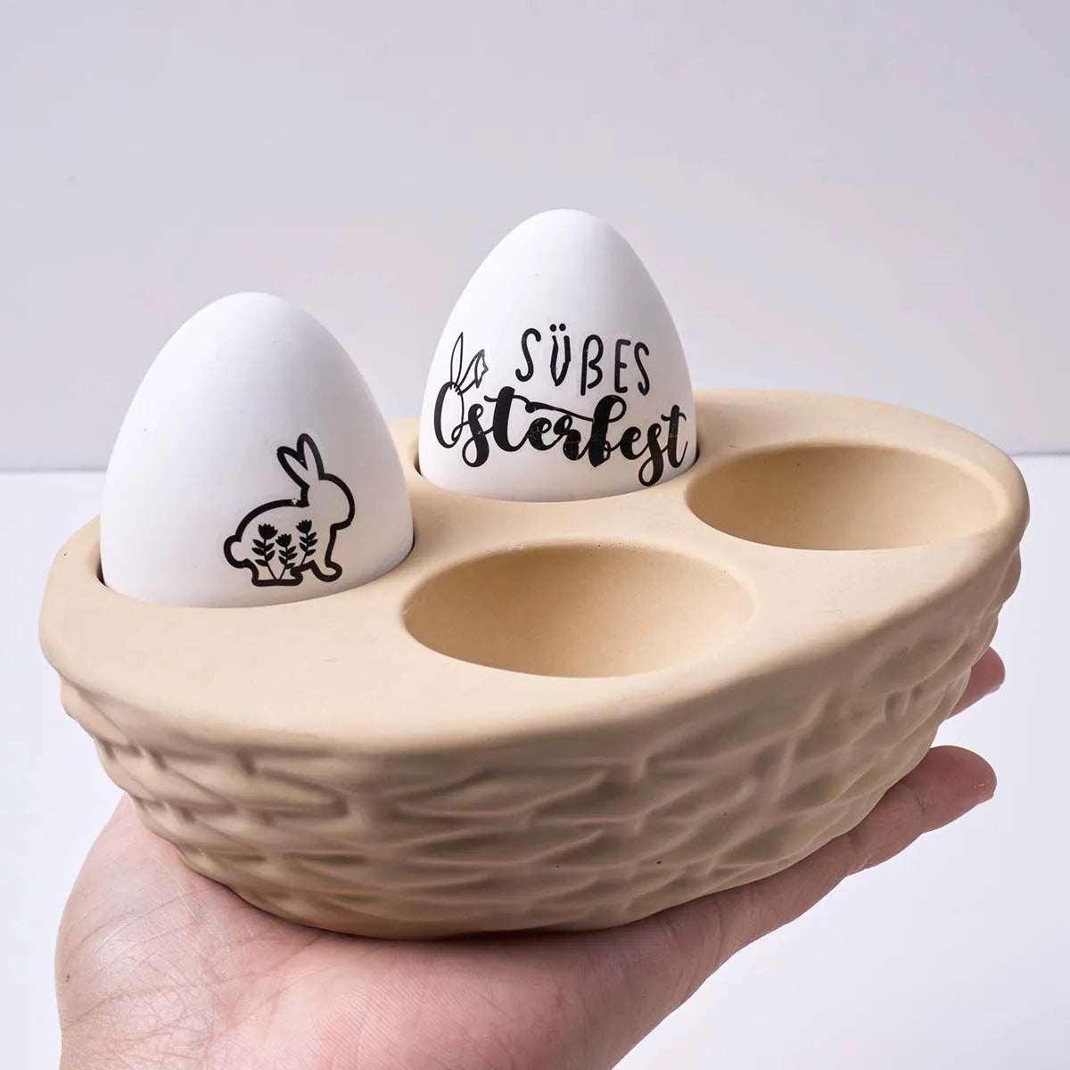 Easter Woven Egg Tray Silicone Mold