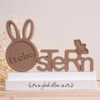 Spring Bunny Letter Ornament Silicone Mold