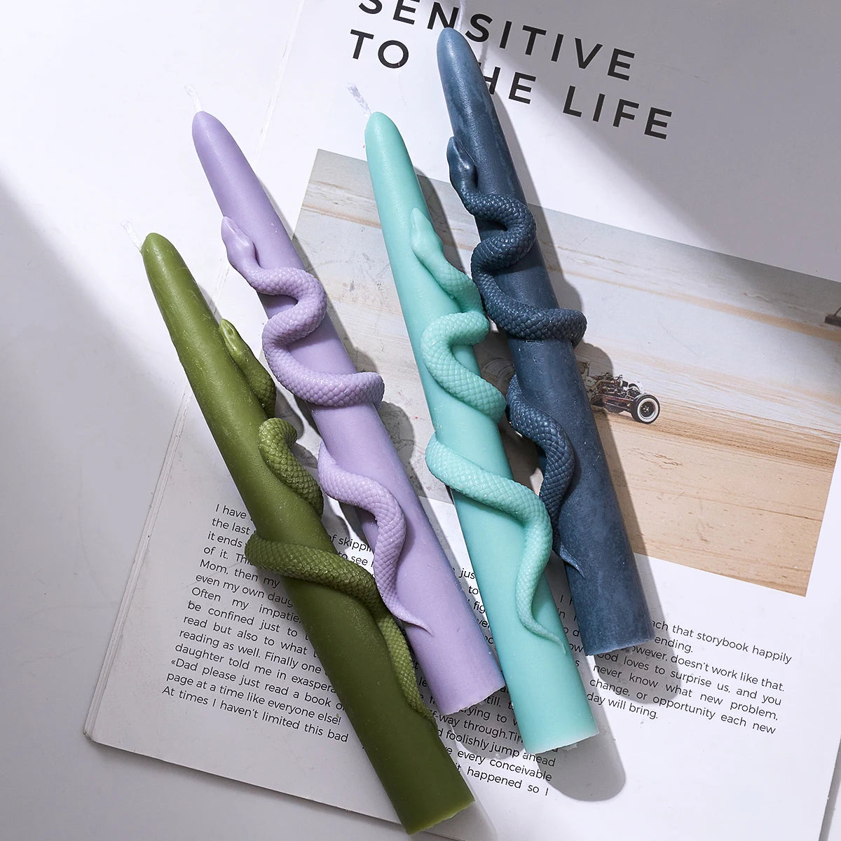 Twisted Snake Silicone Candle Mold