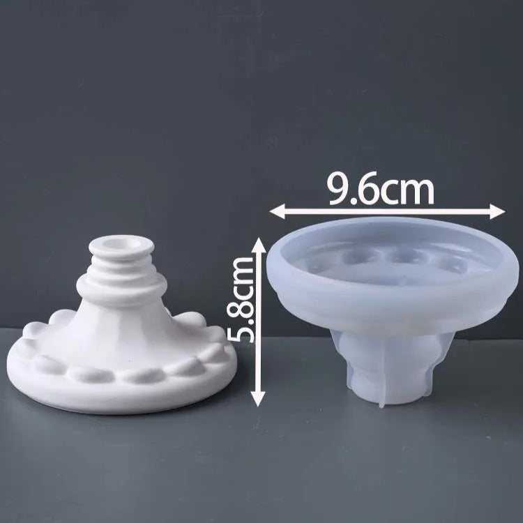 European Style Pillar Candle Base Molds Base B