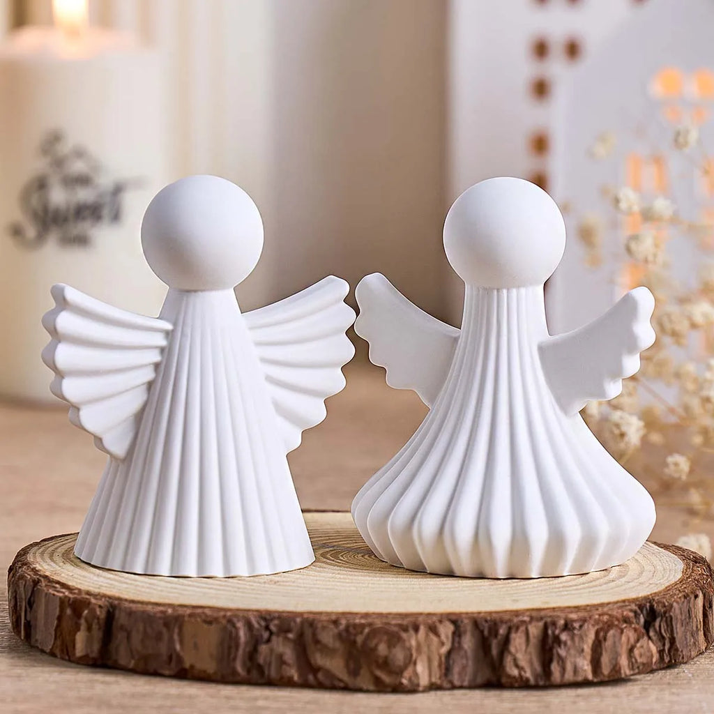 2-Piece Quiet Grace Angel Silicone Mold Set