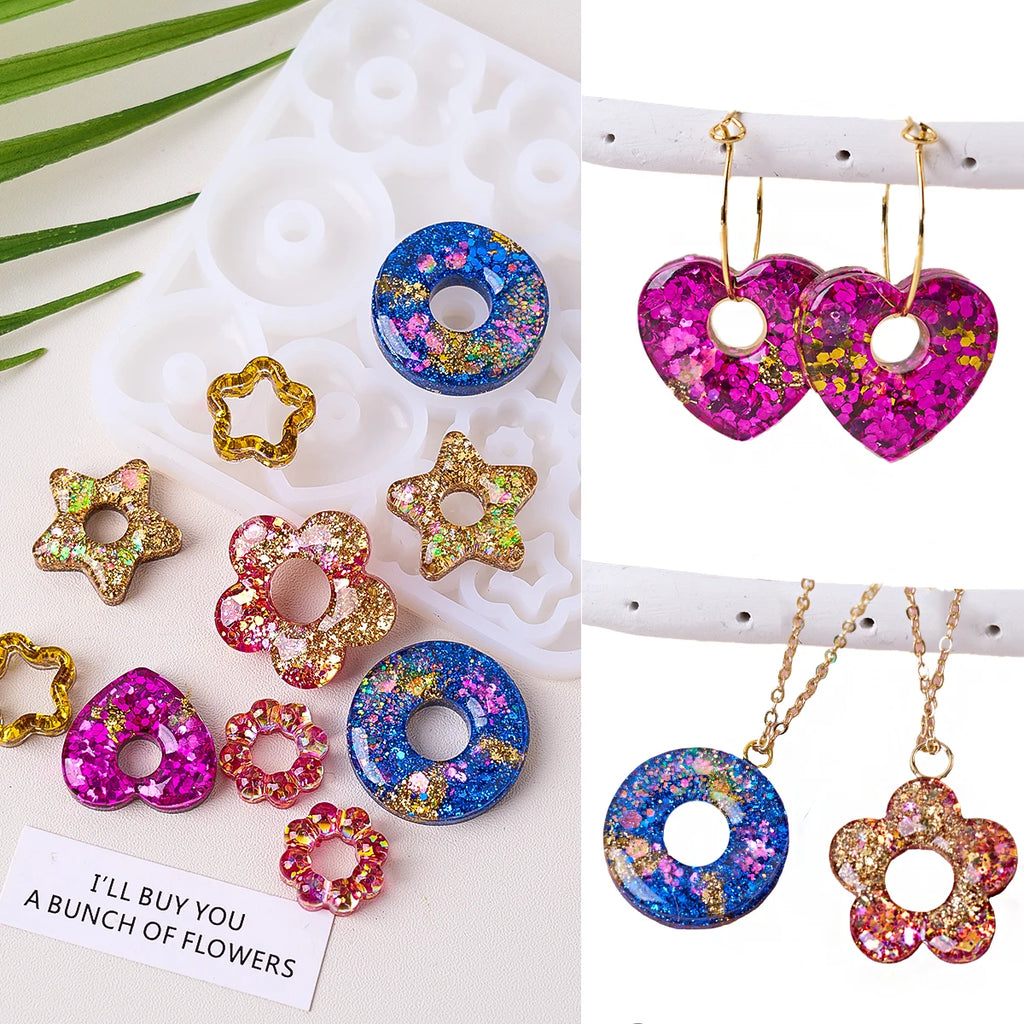 6 in 1 Resin Earring Mold