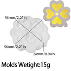 DIY Hollow Silhouette Lamp Silicone Mold Lucky Clover