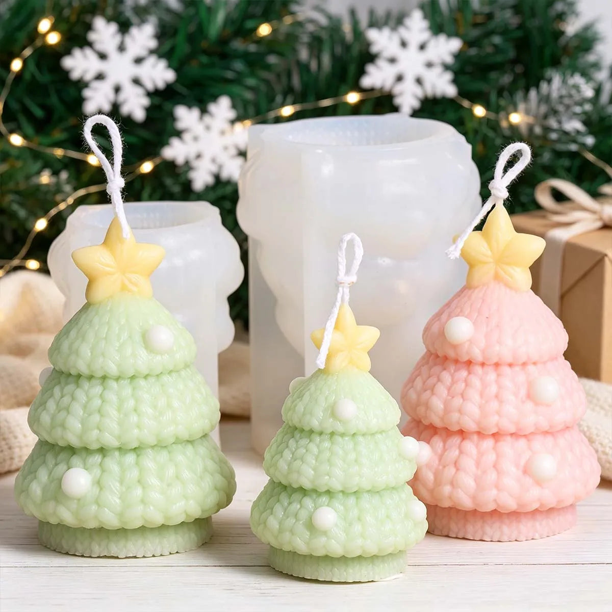 Purlyn Bobble Christmas Tree Candle Mold