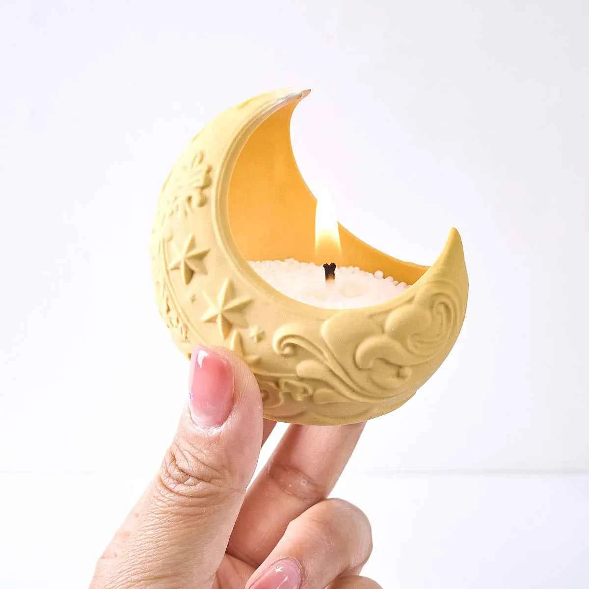 Lunara Cradle Crescent Moon Silicone Mold
