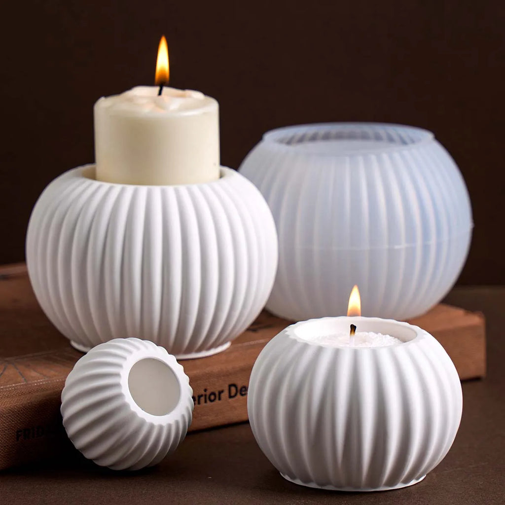 Strial Bulb Candle Cup Silicone Mold