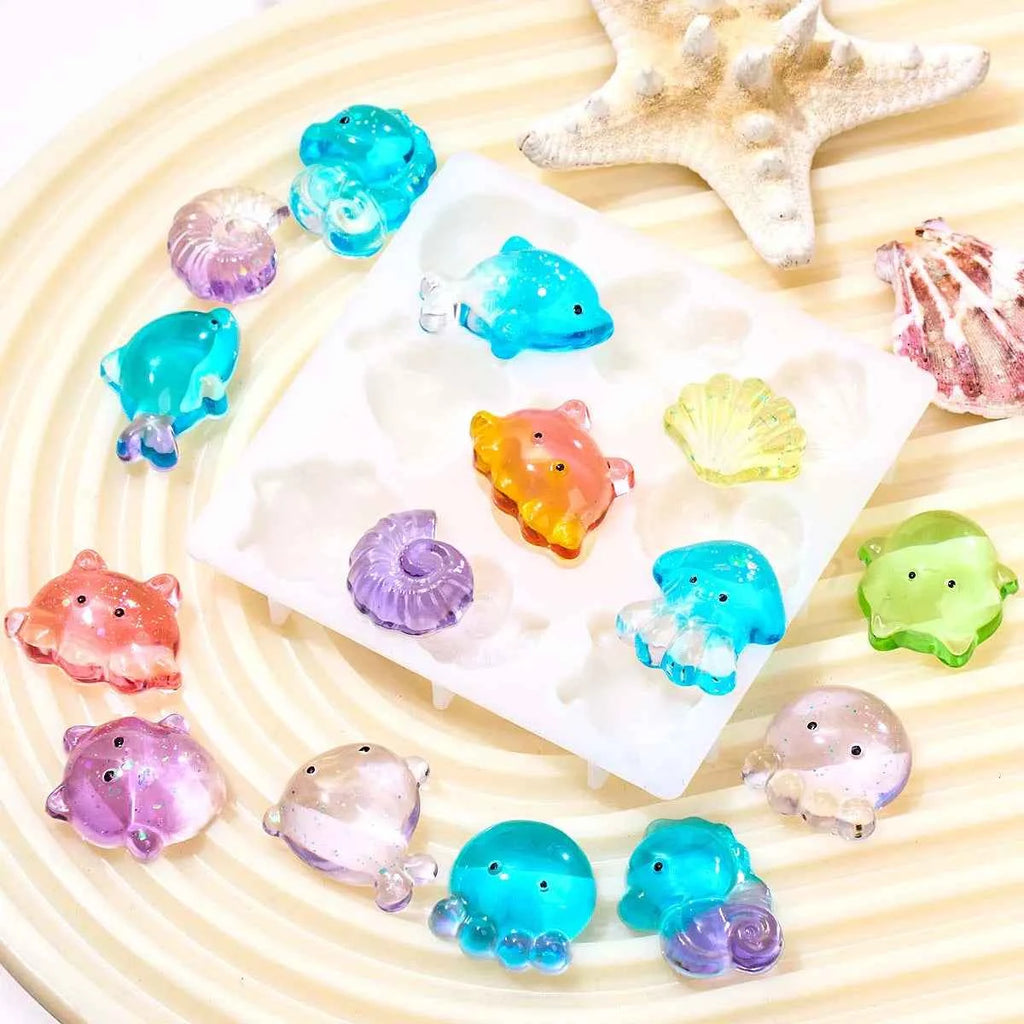 Marella Pebble Sea Creature Silicone Mold