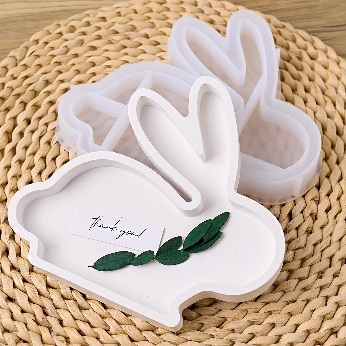 Rabbit Carrot Storage Tray Silicone Mold.