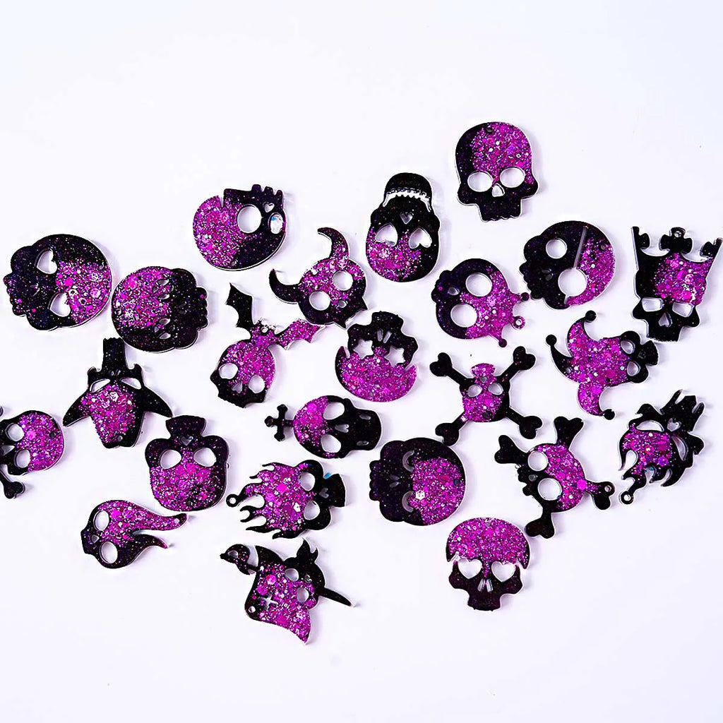 Skull Silicone Mold Set for Resin Earrings and Pendants (2pcs)