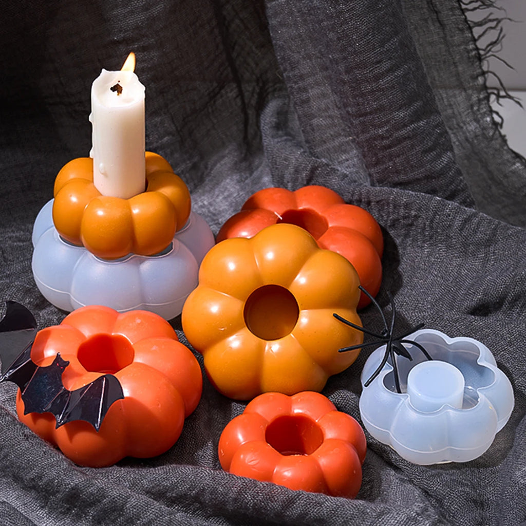 Pumpkin Candle Holder Silicone Mold