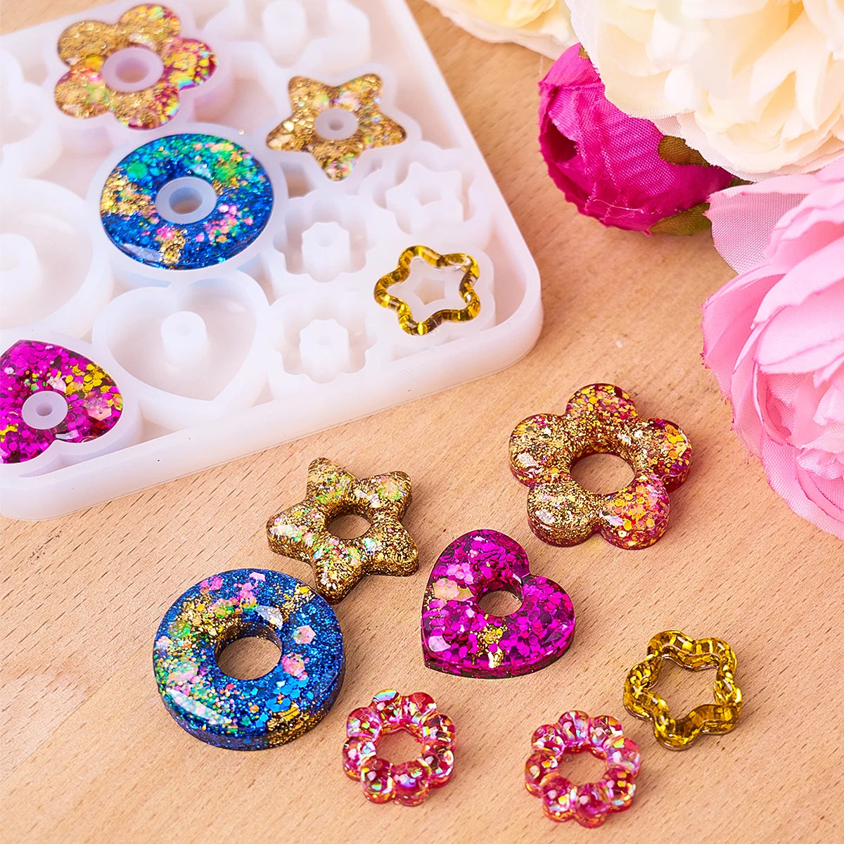6 in 1 Resin Earring Mold