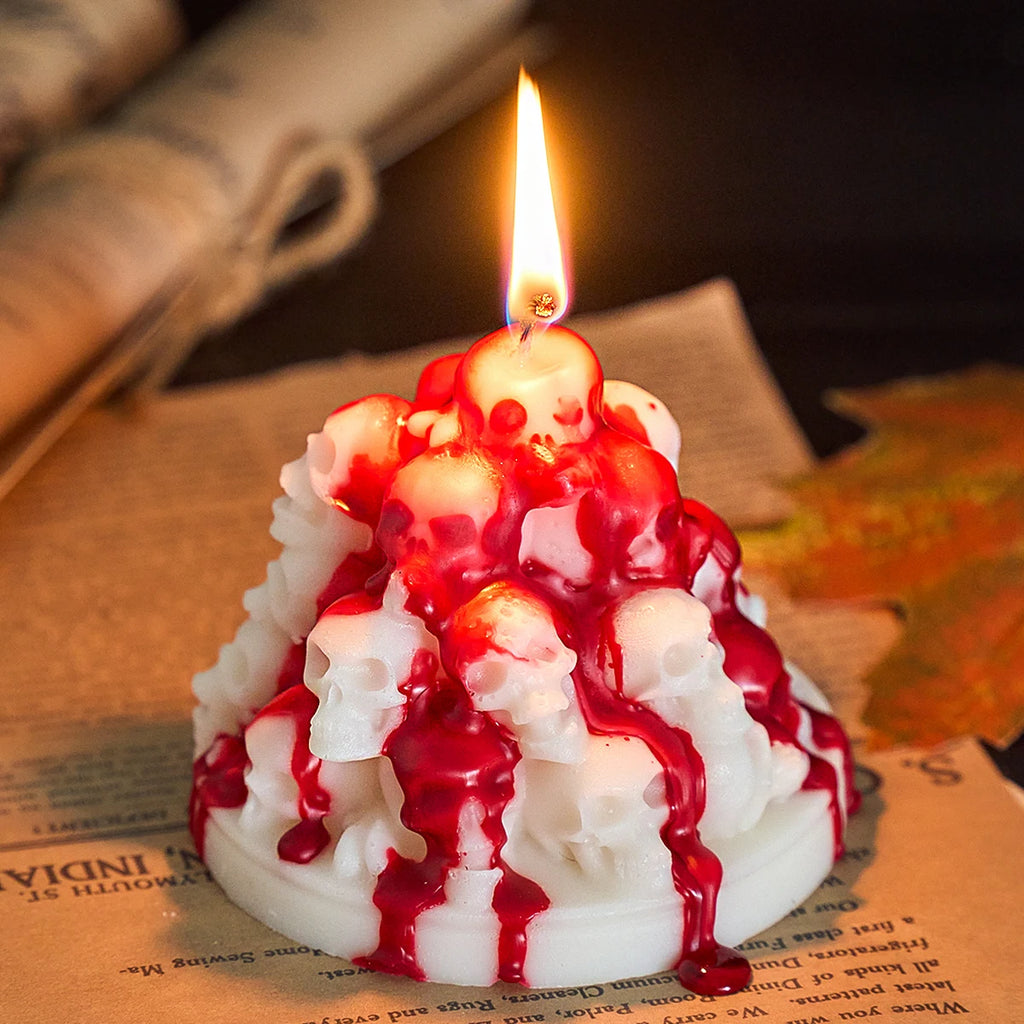 Stacked Skull Silicone Candle Mold