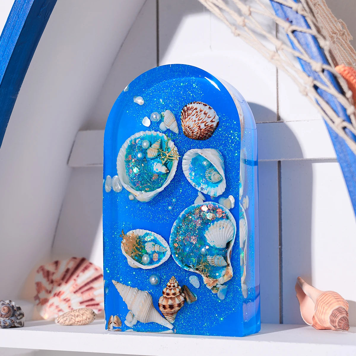 Arch Ornament Bookshelf Bookend Silicone Mold.