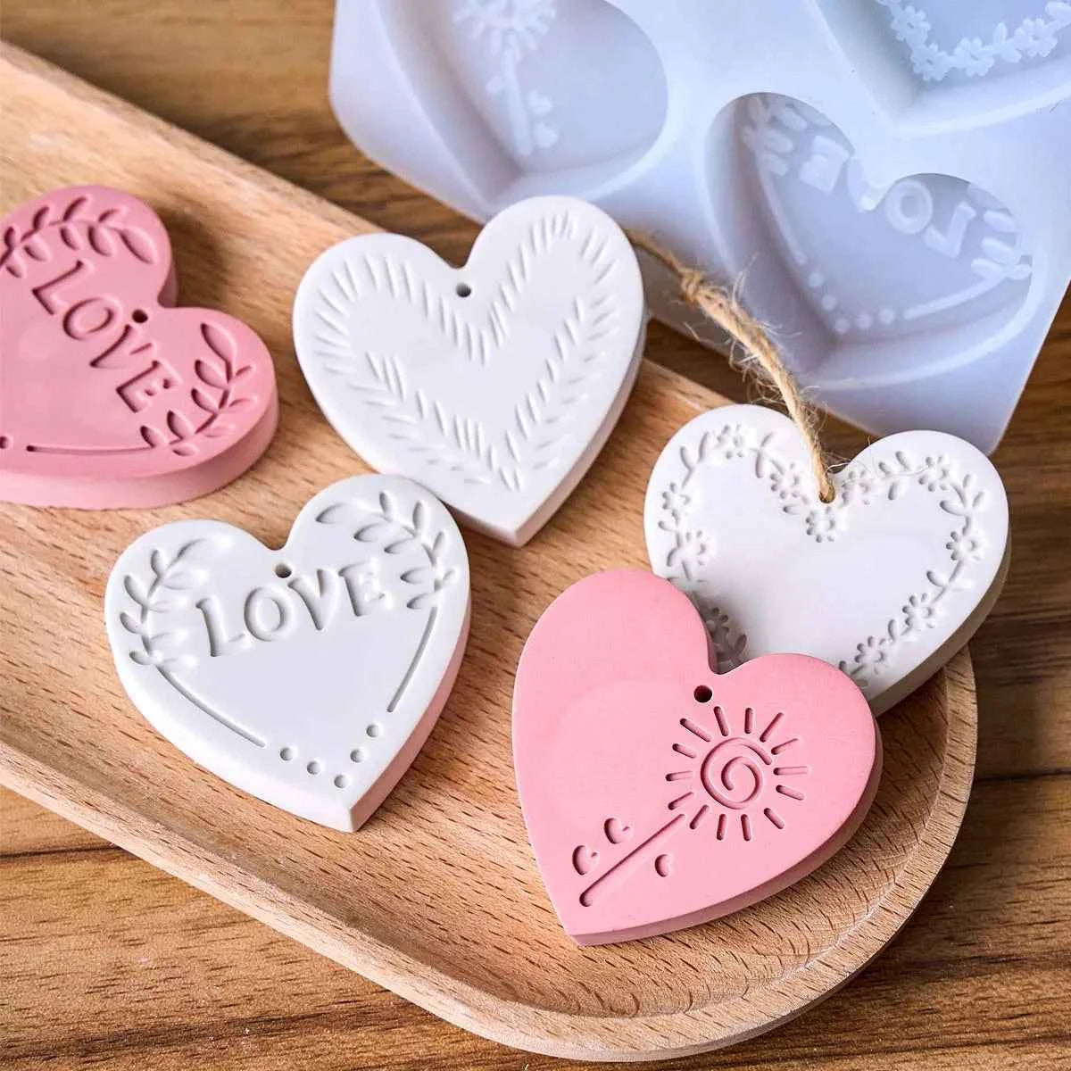 Corvel Heart Tag Silicone Mold