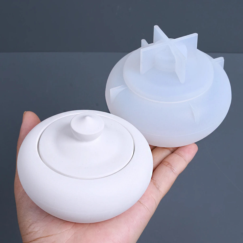 Teapot Jar with Lid Silicone Molds Set