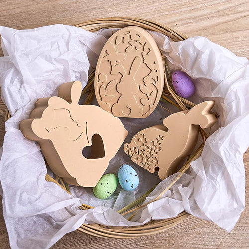 3-Piece Easter-Themed Aromatherapy Candle Mold Set