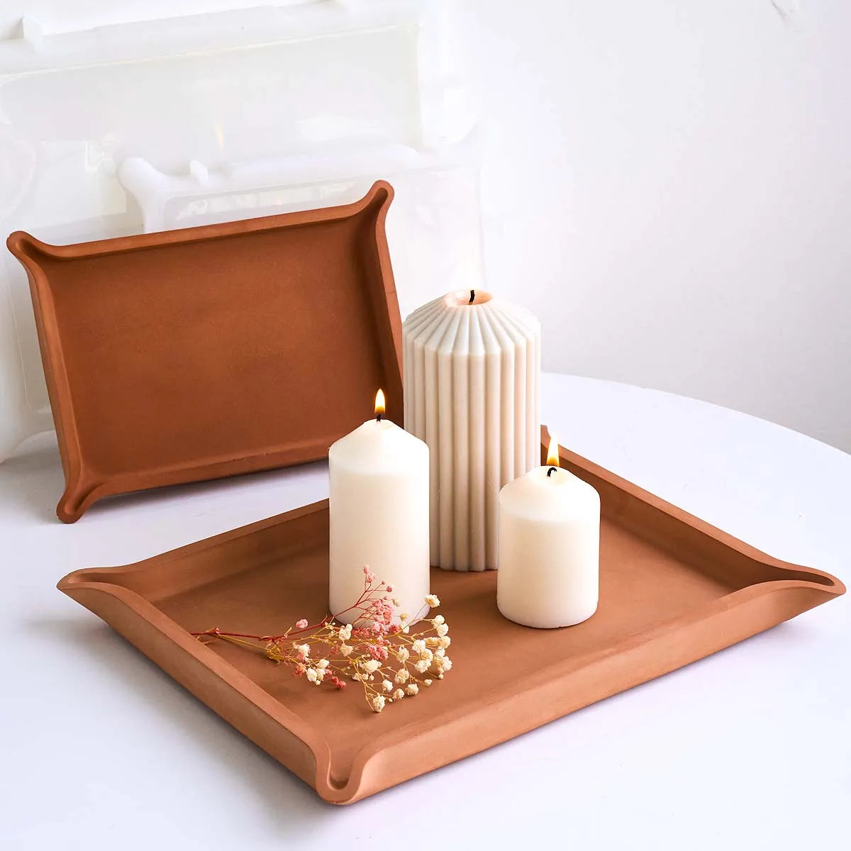 Velun Curl Corner Tray Silicone Mold