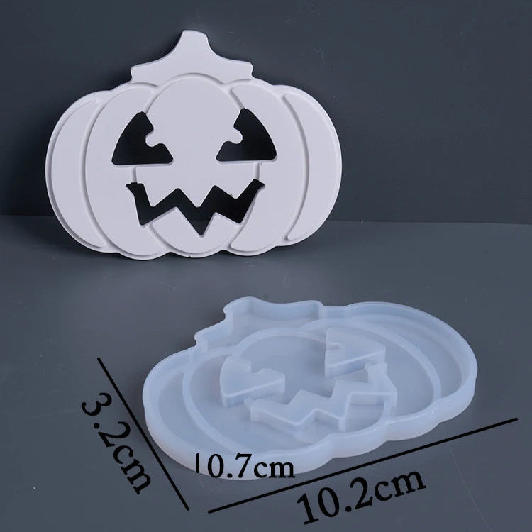 Halloween Pumpkin Silhouette Lamp Silicone Mold