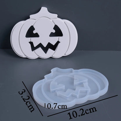 Halloween Pumpkin Silhouette Lamp Silicone Mold