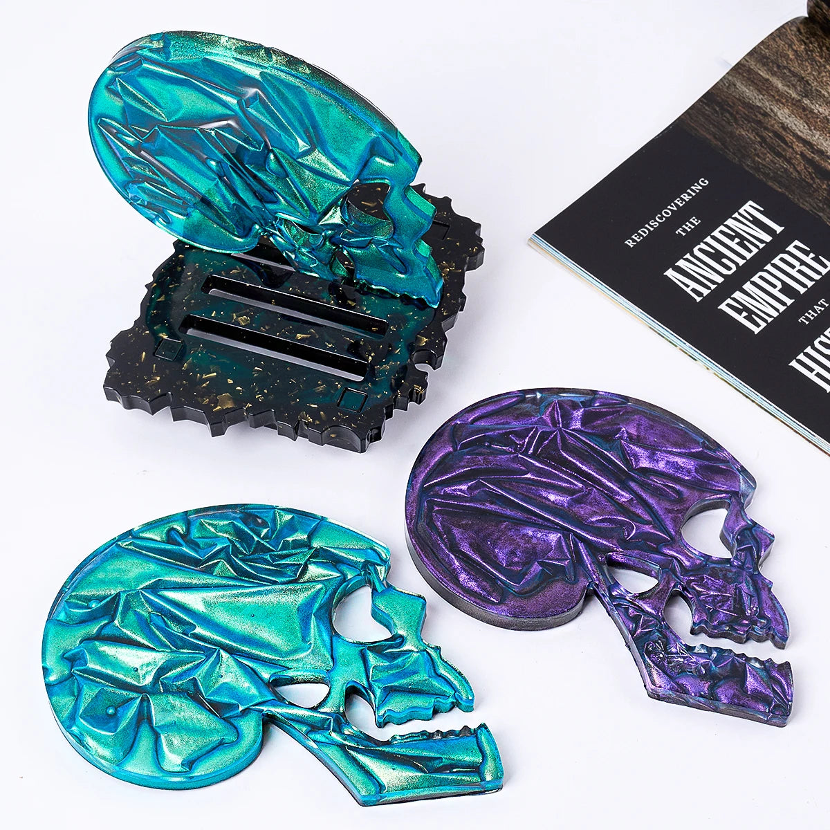 Skull Coaster Silicone Molds Set