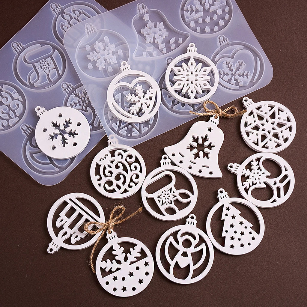 Christmas Hanging Ornament Silicone Mold Set
