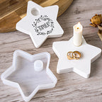 Star-Shaped Candle Holder Silicone Mold