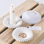 Corava Pleat Candle Holder & Tray Silicone Mold