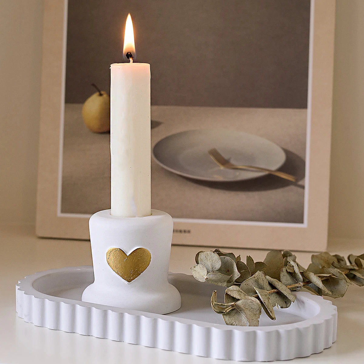 Love Candle Holder Silicone Mold