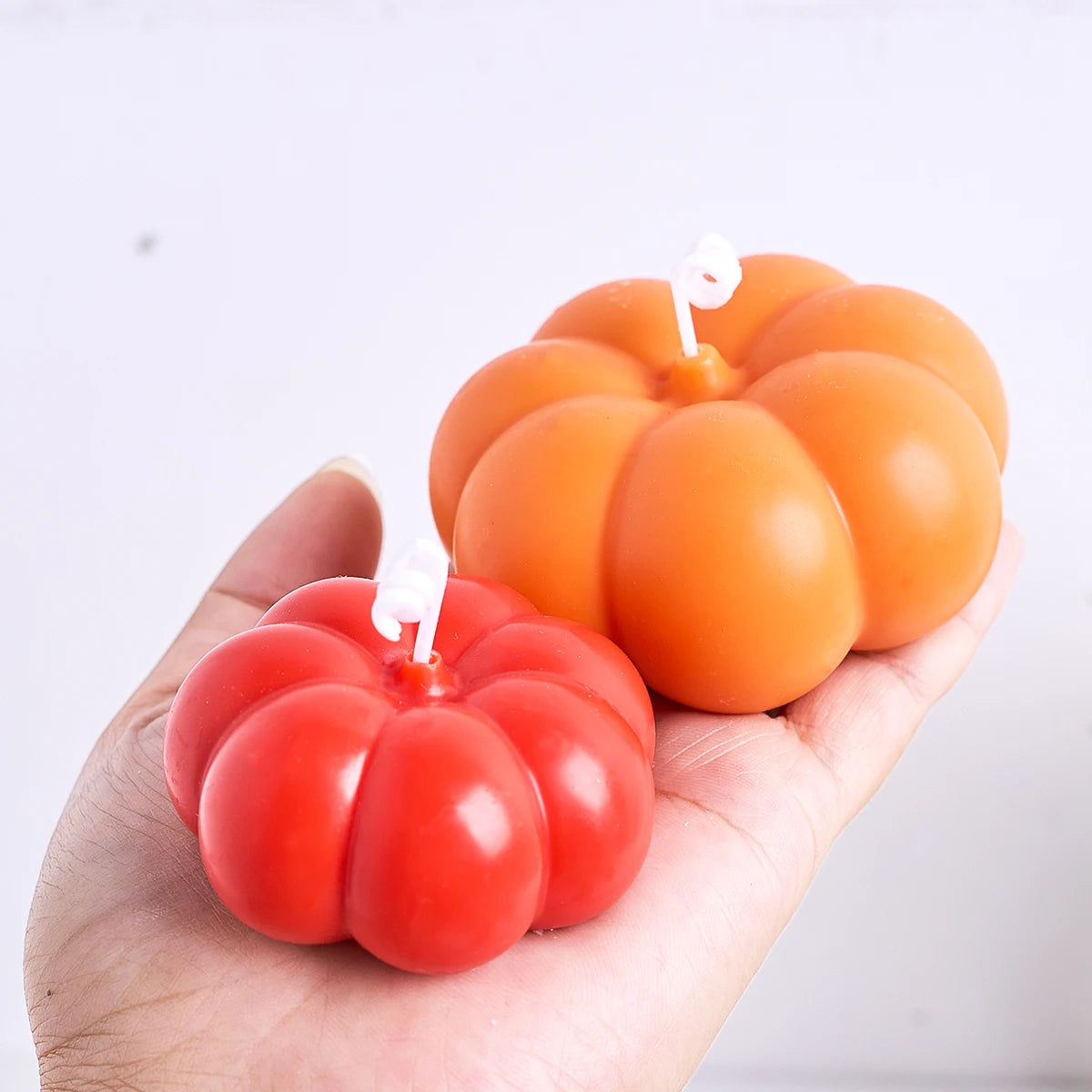 2Pcs Pumpkin Silicone Candle Molds