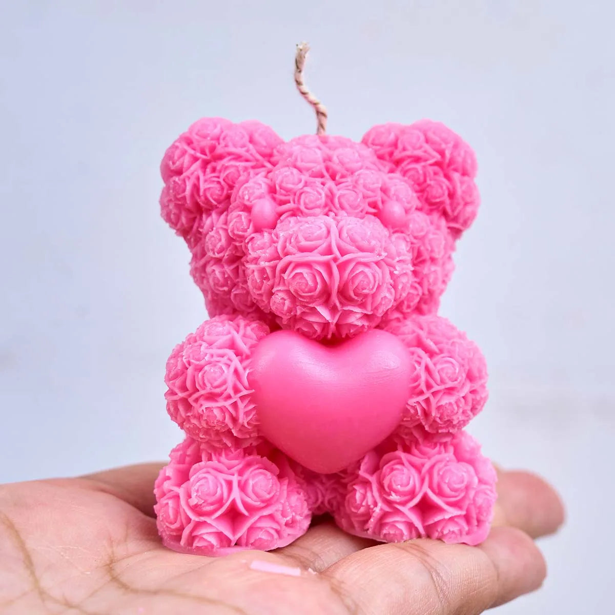 Cordis Rose Heart Bear Silicone Mold