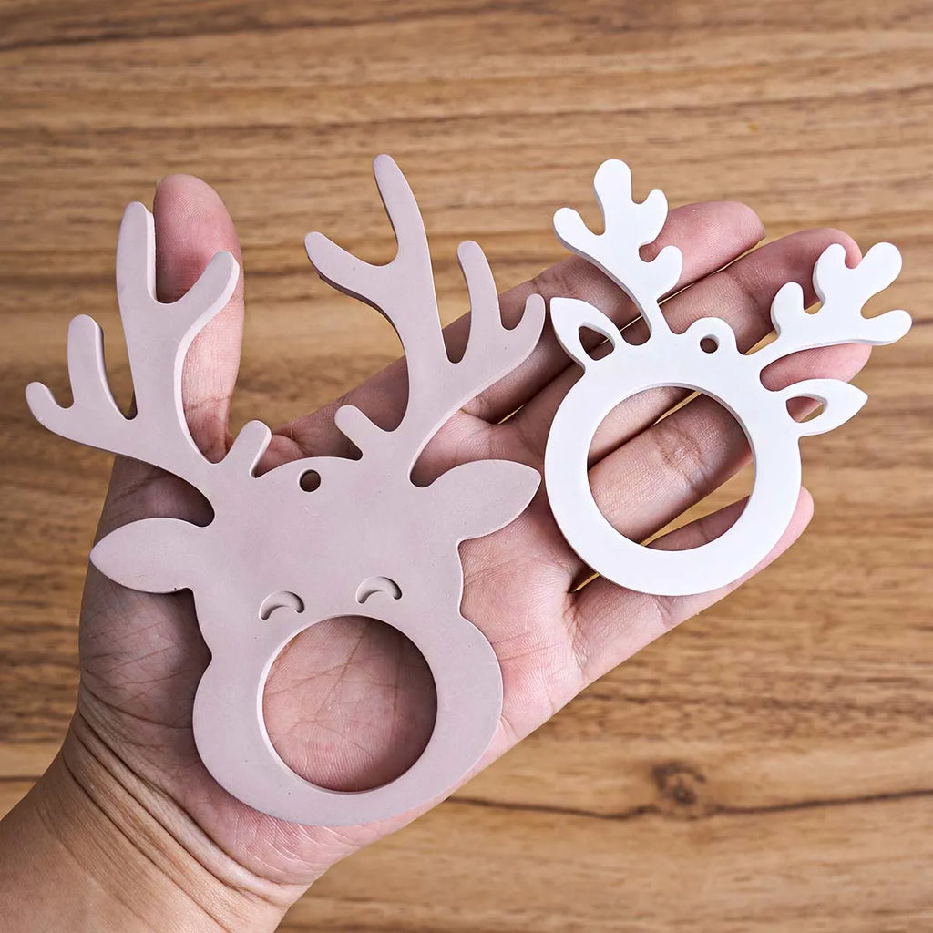 Reindeer Head Silicone Mold (2-Cavity)