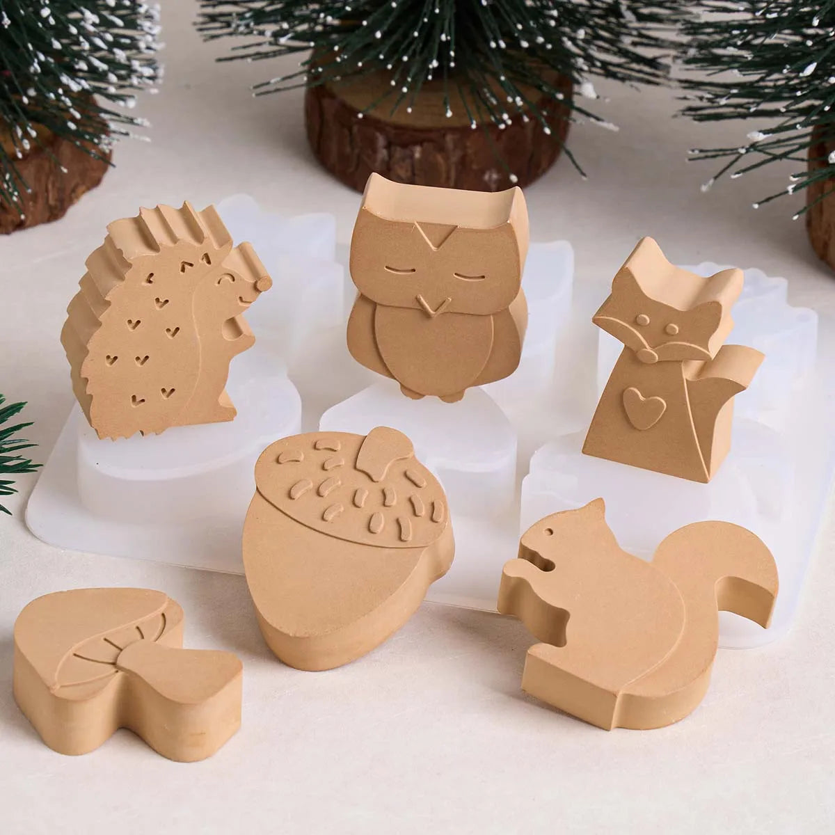Sylvet Tiered Woodland Animal Silicone Mold