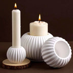 Strial Bulb Candle Cup Silicone Mold