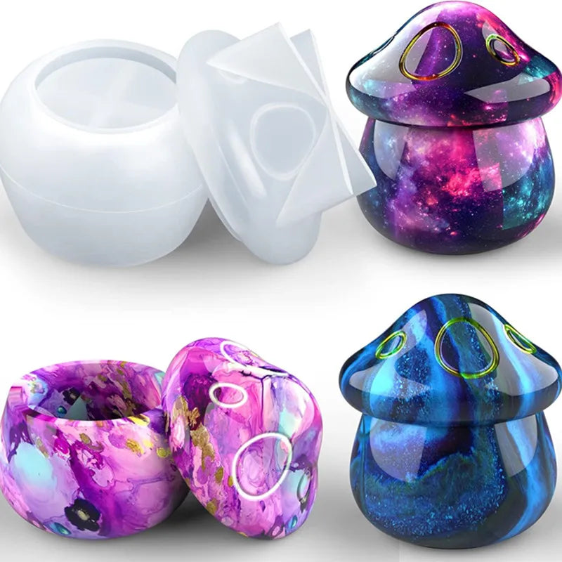 Mushroom Resin Jar Mold