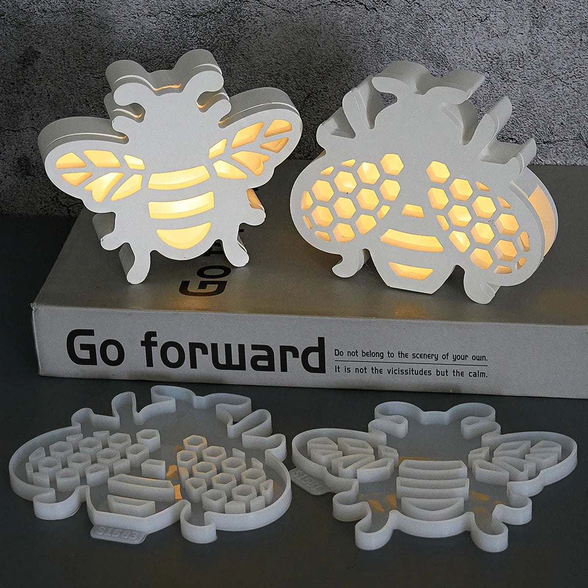 Bee Silhouette Lamp Silicone Mold