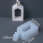 Creative Hollow Door Silicone Mold.
