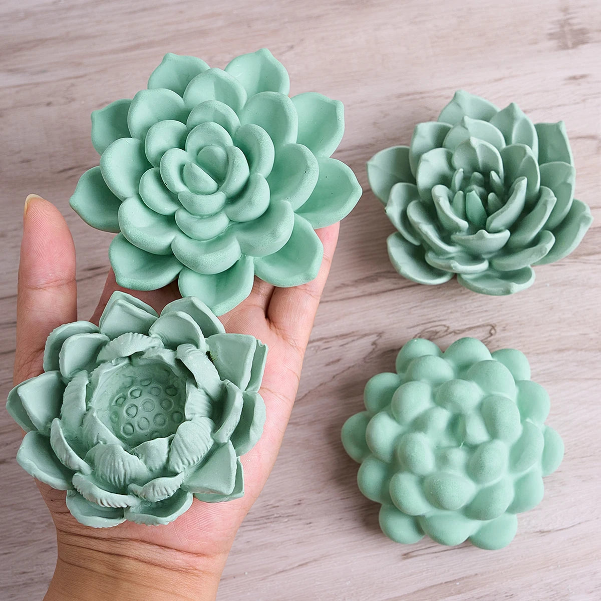 Succulent Candle Silicone Mold Series