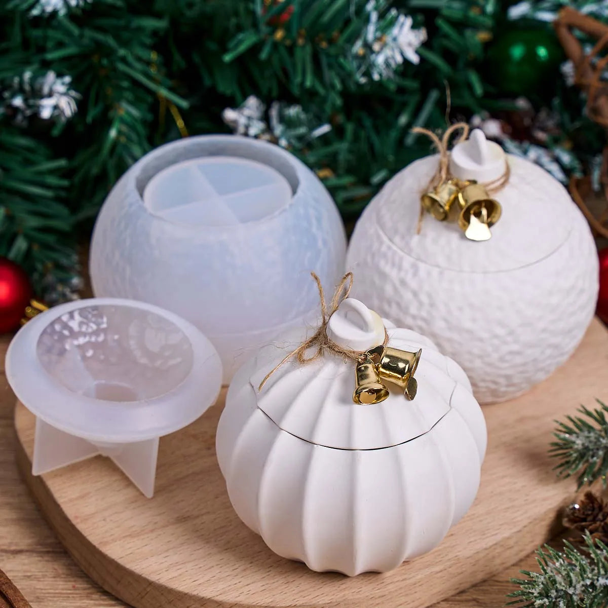 Orvel Capped Ornament Jar Silicone Mold