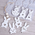 Easter Bunny Pendant Silicone Mold