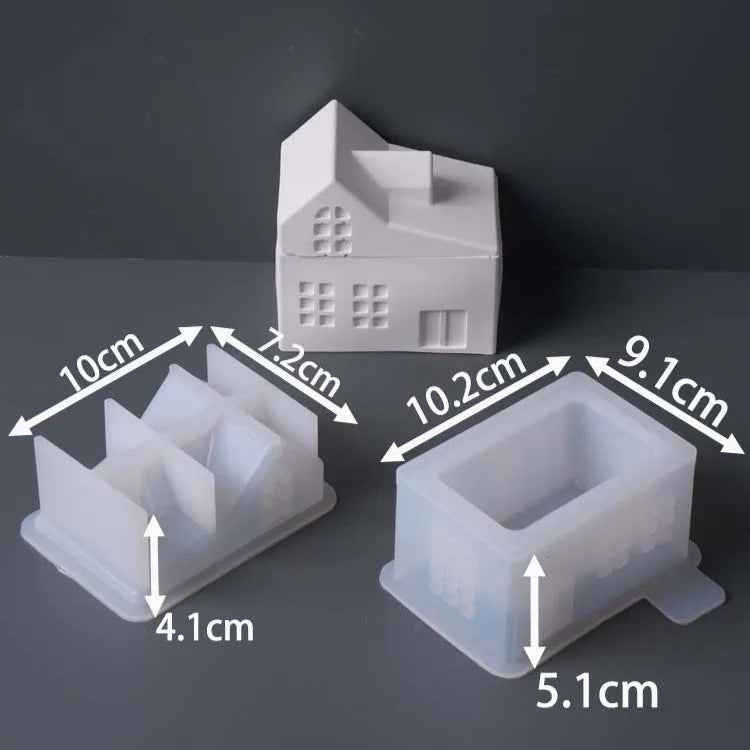 Cottage House Silicone Jar Mold