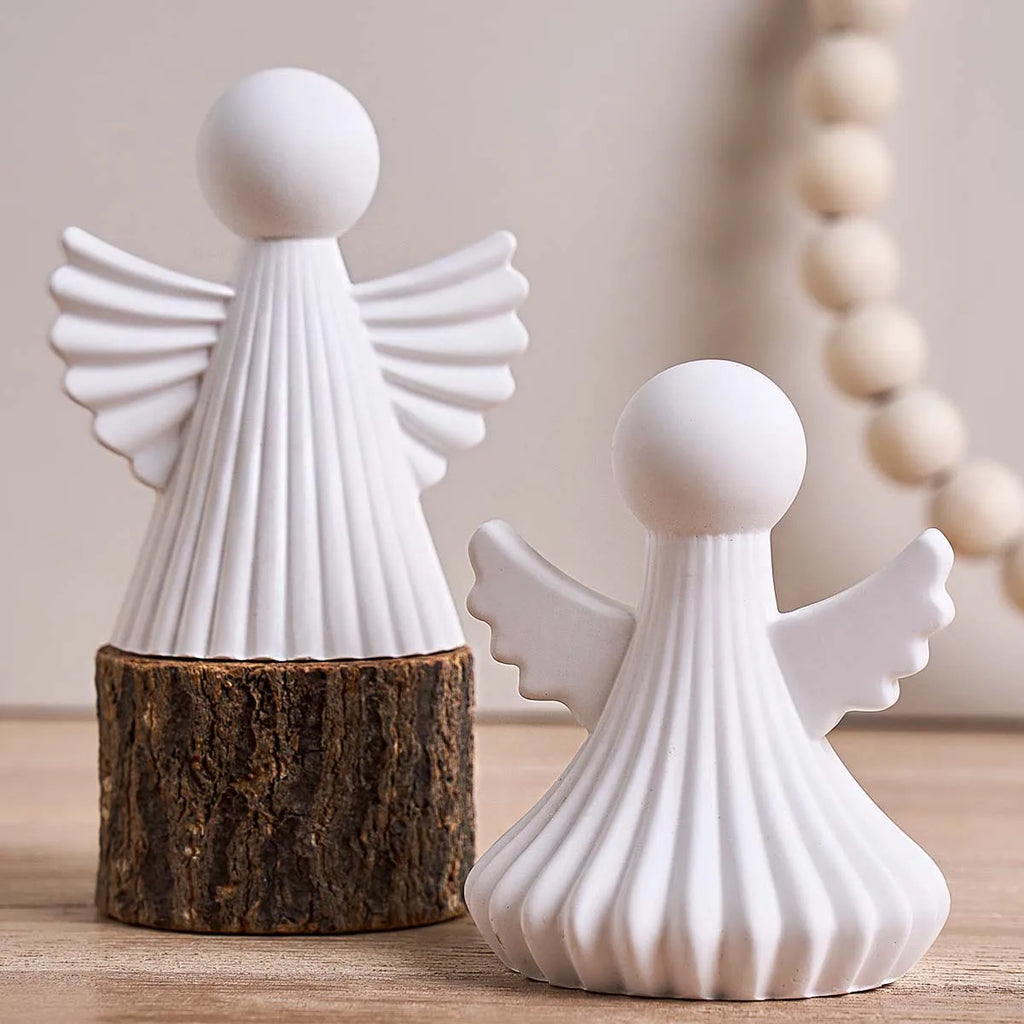 2-Piece Quiet Grace Angel Silicone Mold Set