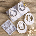 Easter Egg Bunny Pendant Silicone Mold Set