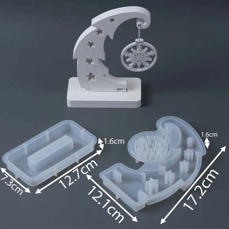 Cut-Out Christmas Tree Ornament Silicone Mold Set